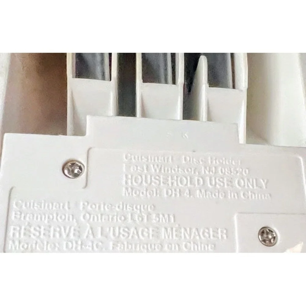 Cuisinart Food Processor Disc Holder Storage Case with 3‎ Discs